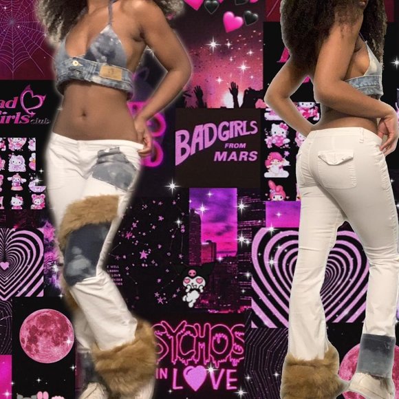 patch work jeans - Picture 2 of 2